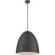 Arlington 3 Light 19 inch Scandinavian Gray with Brushed Nickel Accents Pendant Ceiling Light