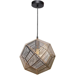 Skars 1 Light 12 inch Polished and Lacquered Pendant Ceiling Light
