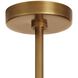 Lunaria 1 Light 24 inch Antique Brass Pendant Ceiling Light
