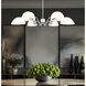 Breton 6 Light 39 inch Brushed Nickel Chandelier Ceiling Light