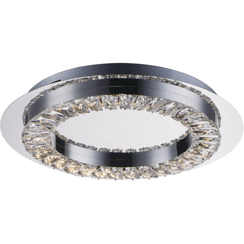 Charm LED 17 inch Polished Chrome Flush Mount Ceiling Light