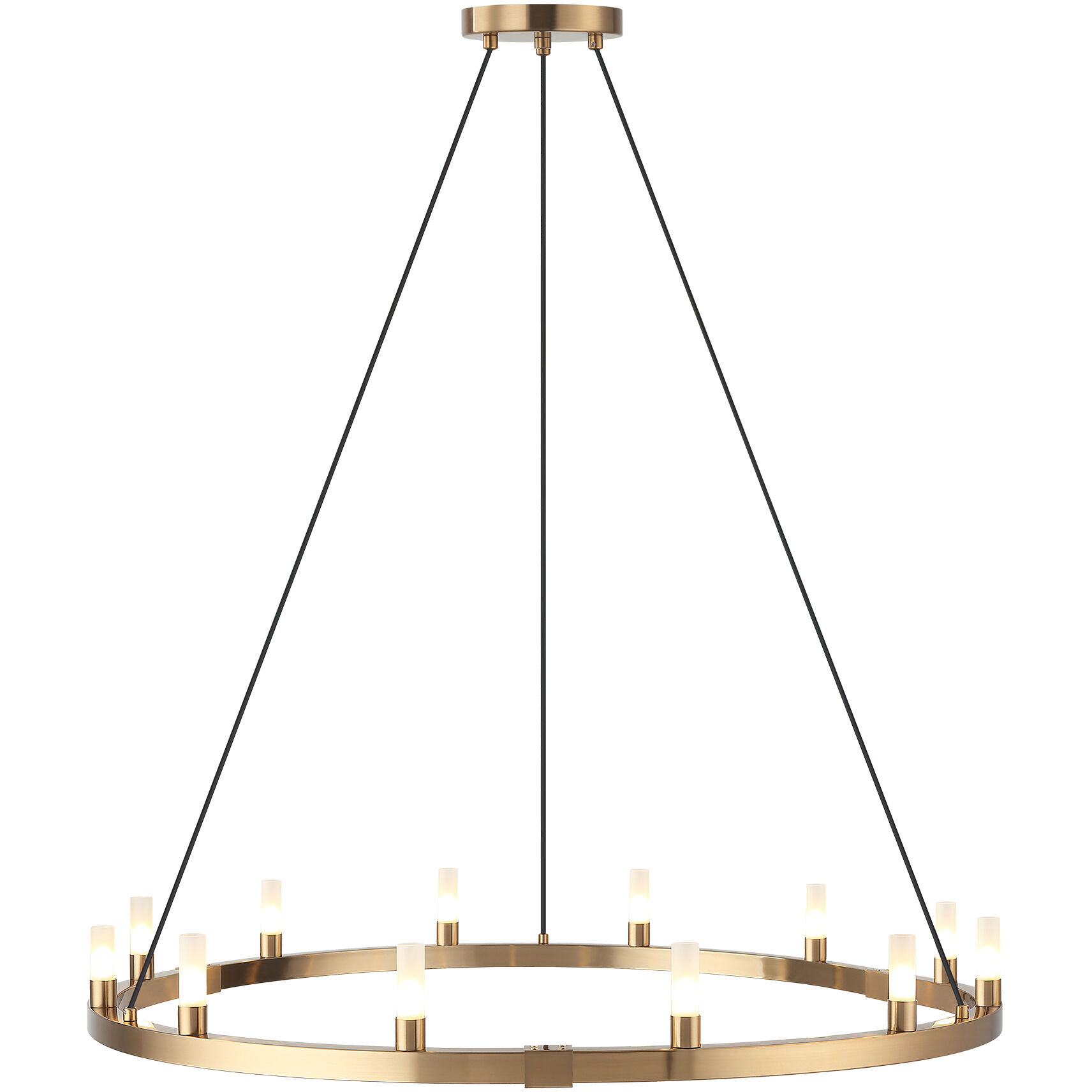 Cascadian 12 Light 39.38 inch Aged Gold Brass Chandelier Ceiling Light