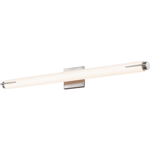 Tubo Slim LED 32 inch Satin Nickel Bath Bar Wall Light with Spine Trim