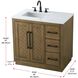 Chase 36 X 34 inch Hazel Oak Bathroom Vanity Cabinet