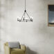 Carrick 6 Light Black Chandelier Ceiling Light, 1 Tier Small