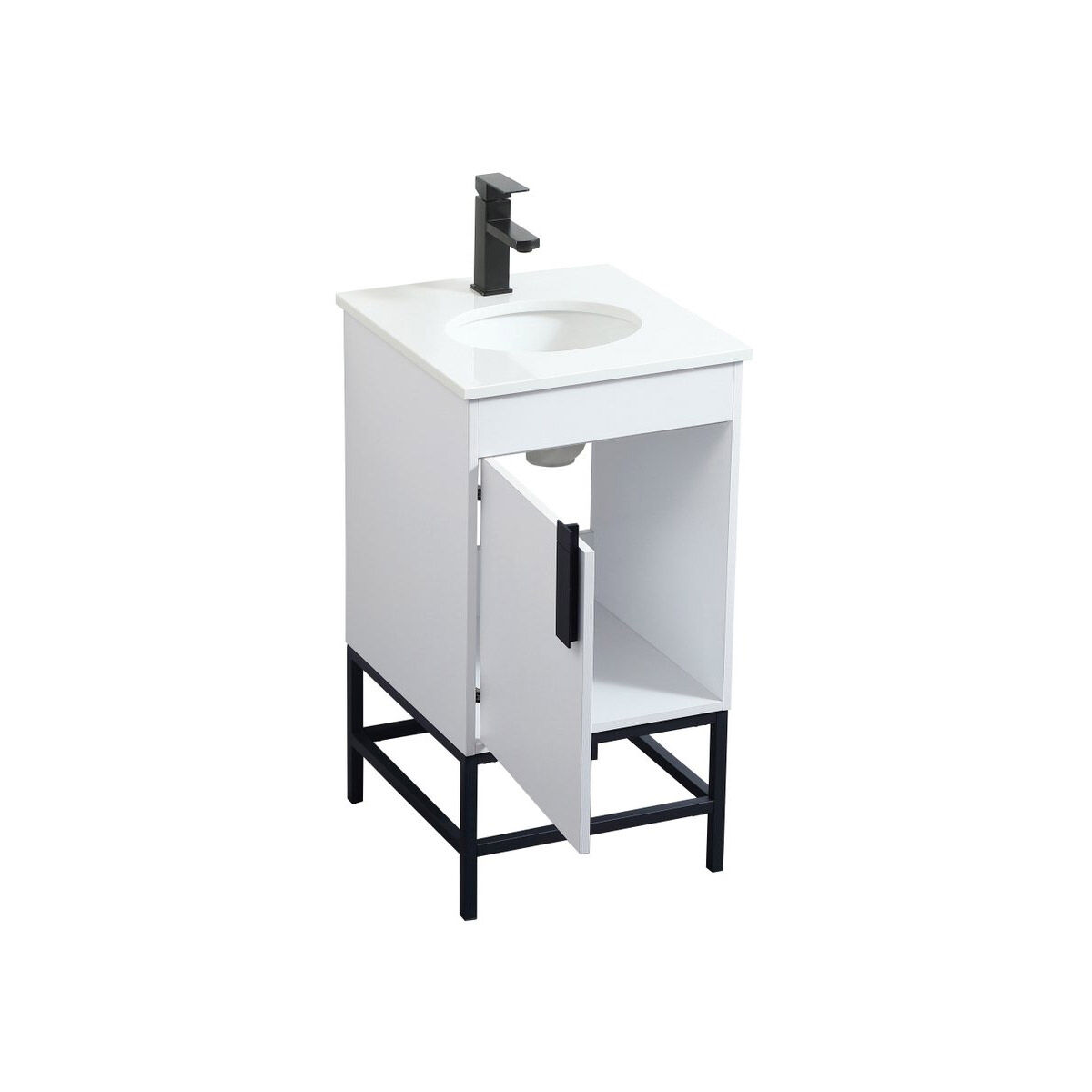 Eugene 19 X 18 X 33.5 inch White Vanity Sink Set