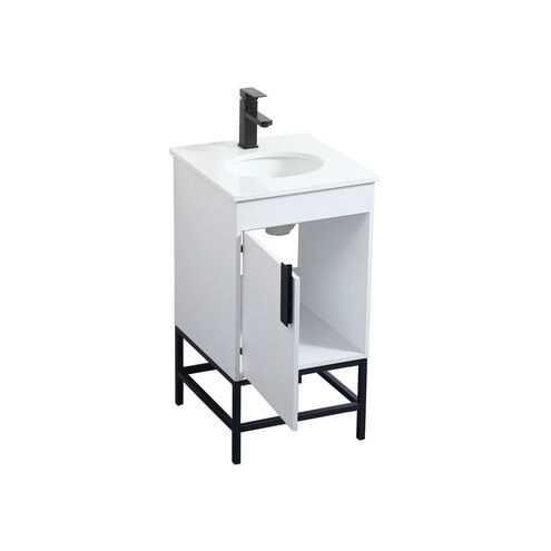 Eugene 19 X 18 X 33.5 inch White Vanity Sink Set