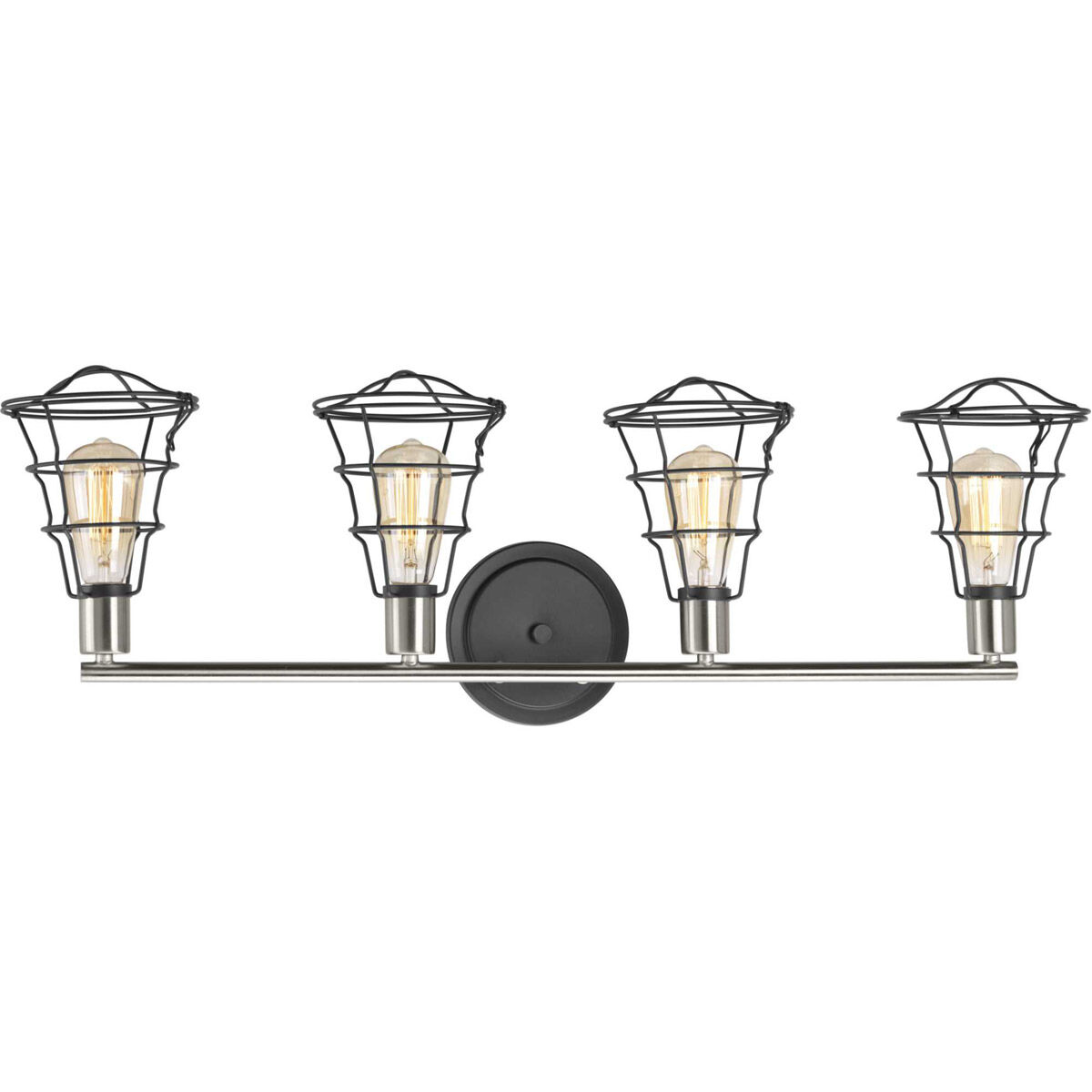 Gauge 4 Light 34.63 inch Graphite Bath Vanity Wall Light