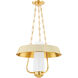 Provincetown 1 Light 18 inch Aged Brass and Soft Sand Indoor Lantern Ceiling Light