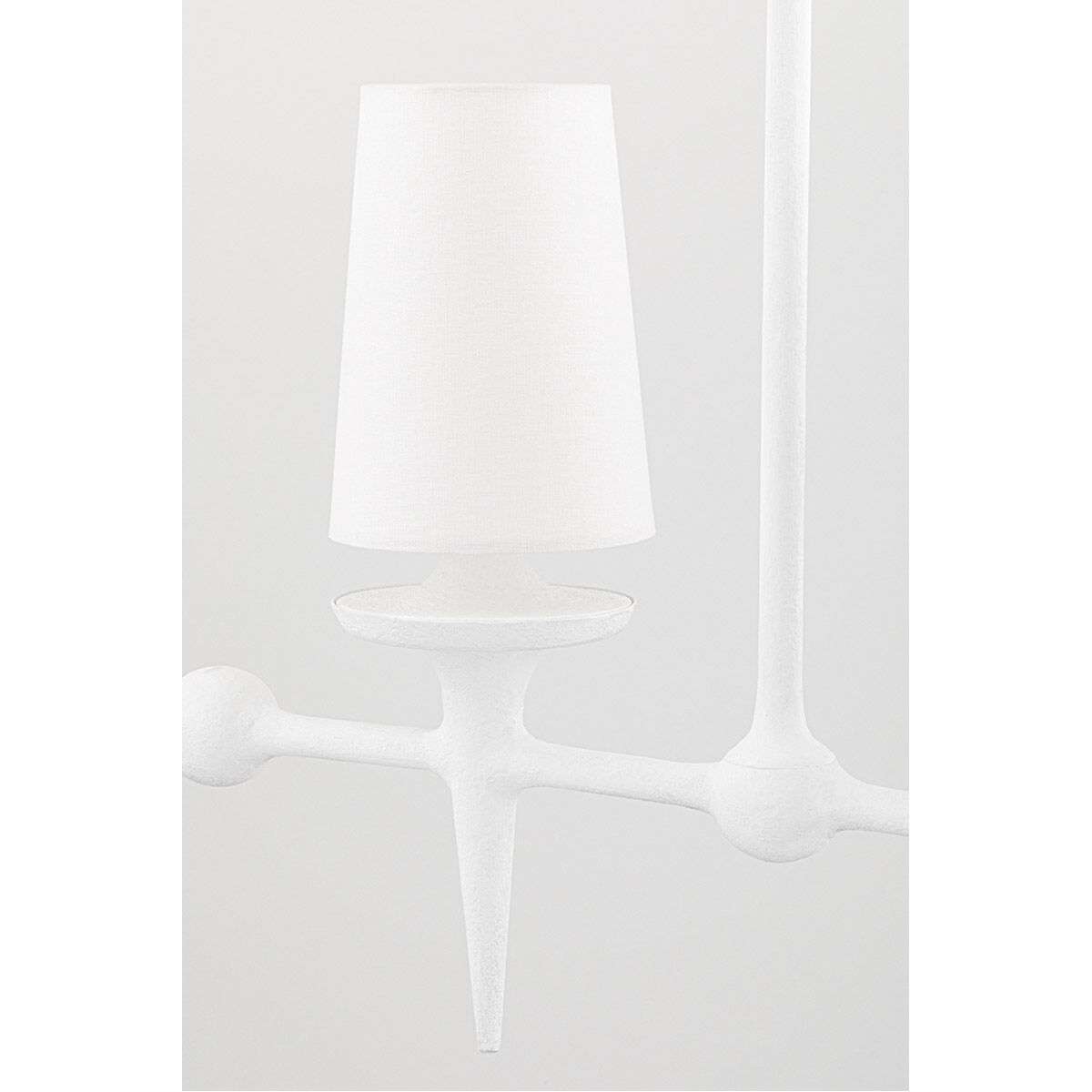Torch 6 Light 58 inch White Plaster Island Light Ceiling Light