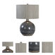 Vardenis 24 inch 150 watt Gray Ceramic Table Lamp Portable Light