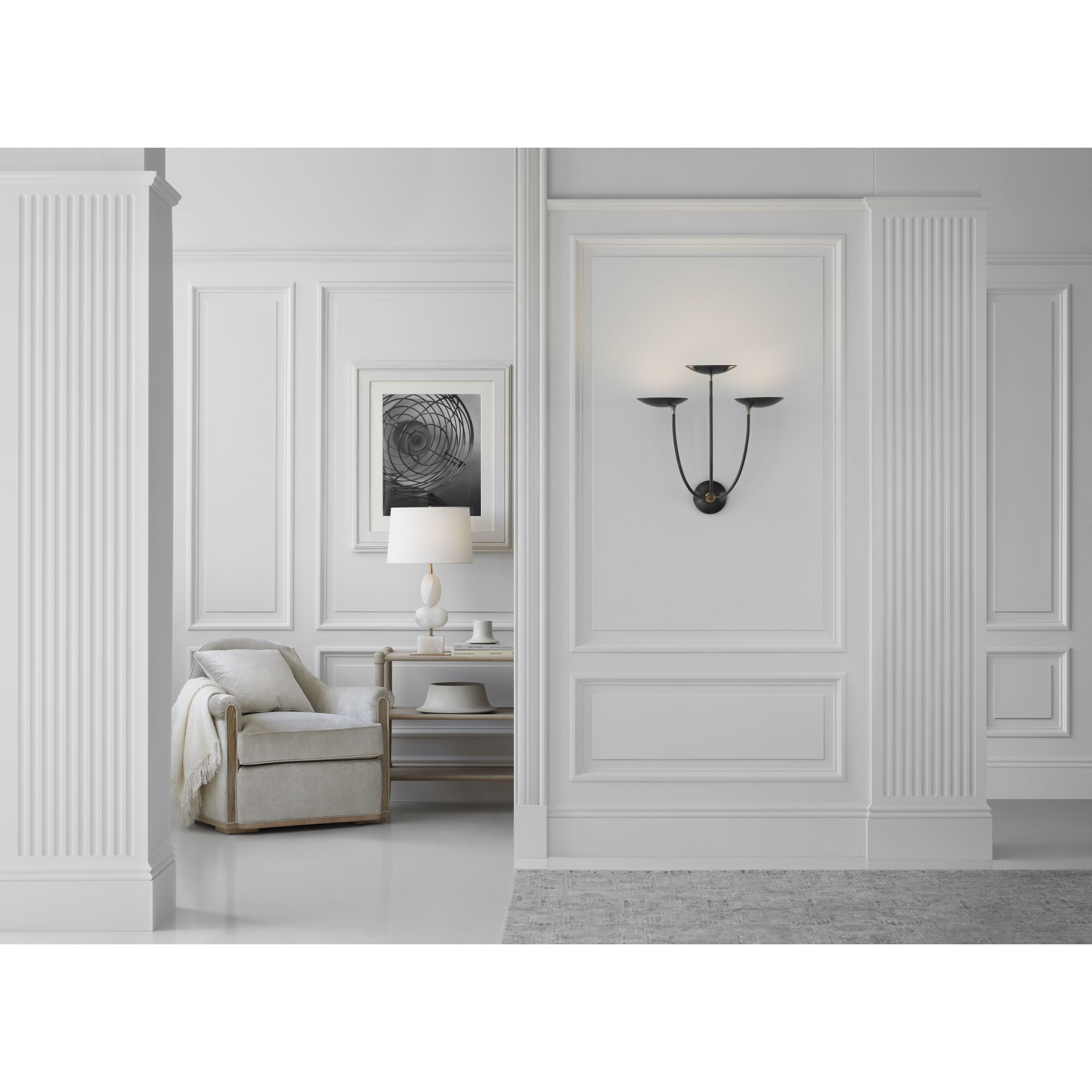 Thomas O'Brien Dani 27.5 inch 100.00 watt Alabaster Table Lamp Portable Light, Medium