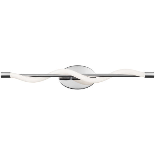 Jasmine LED 27 inch Chrome Bath Vanity & Wall Light, dweLED