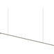 Fino LED 70 inch Satin Black Linear Pendant Ceiling Light in 3000K