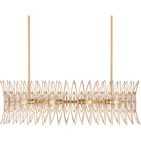 Marquise 8 Light 40 inch Clear/Luxor Gold Chandelier Ceiling Light