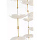Barbara Barry Petaluma LED 32 inch Soft Lacquered Brass Cascading Chandelier Ceiling Light