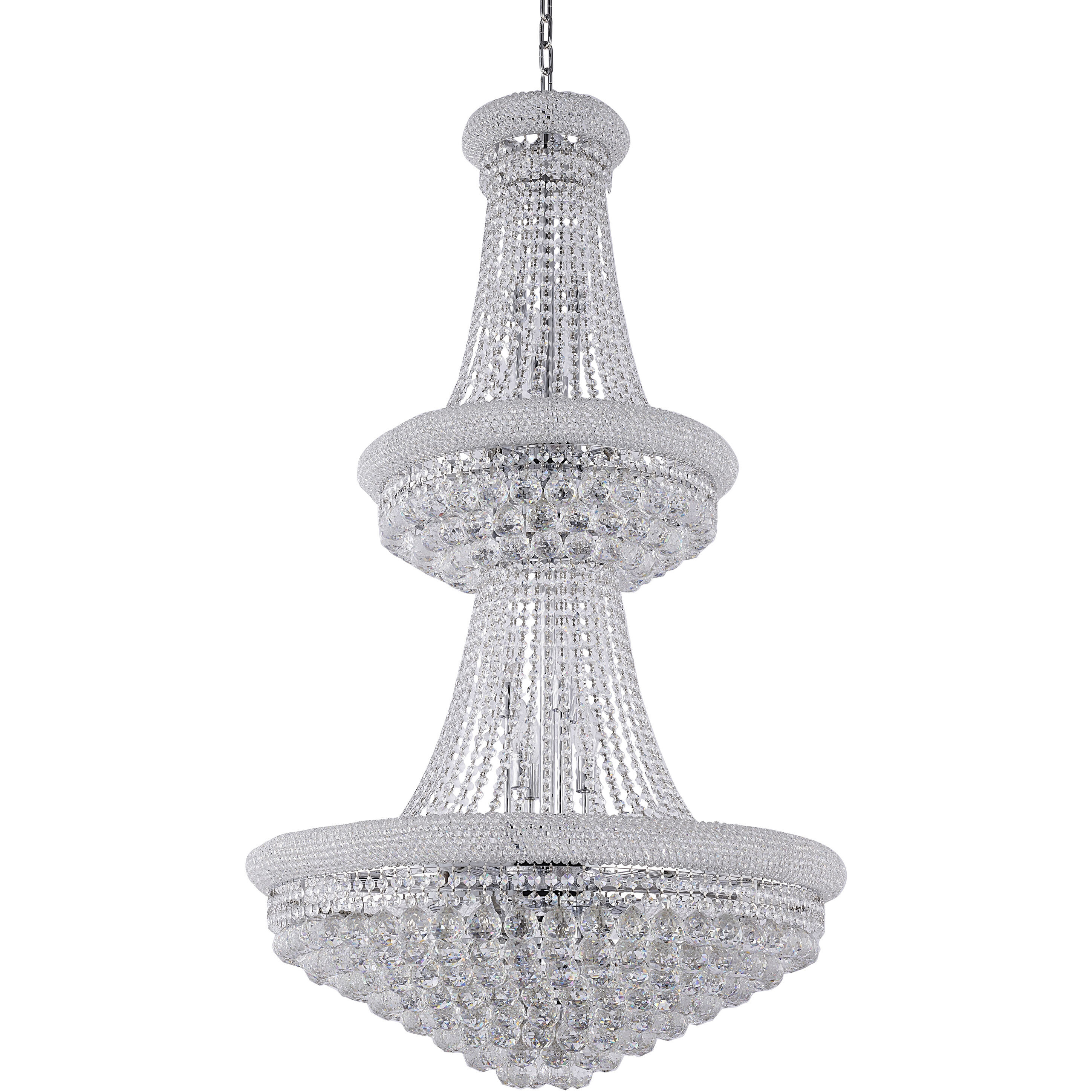 Canada 32 Light 30 inch Chrome Chandelier Ceiling Light