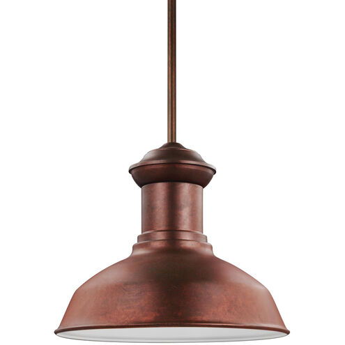 Fredricksburg 1 Light 13.25 inch Weathered Copper Outdoor Pendant