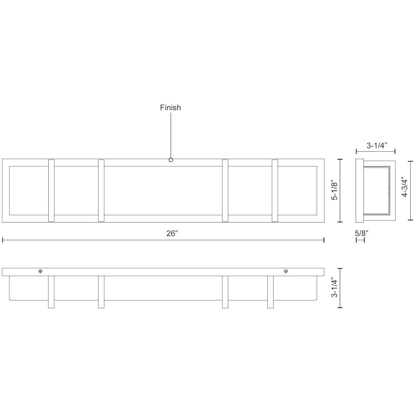Alberni Vanity Light Wall Light in Chrome