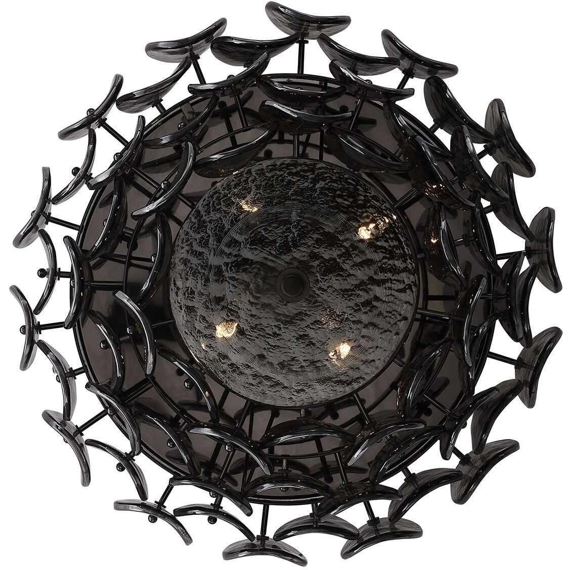 Uroko 4 Light 19.75 inch Black Nickel Flush Mount Ceiling Light