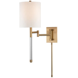 Englewood 1 Light 9 inch Aged Brass Wall Sconce Wall Light