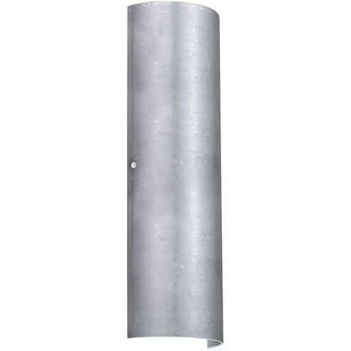Torre 22 2 Light 7 inch Polished Nickel ADA Wall Sconce Wall Light in Incandescent, Silver Foil Glass