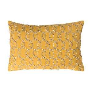 Solid Bold II 19 X 13 inch Yellow and Grey Pillow Cover