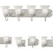 Whitmore 4 Light 30 inch Satin Pewter Vanity Light Wall Light