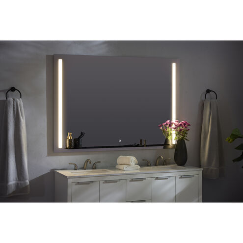 Skylight 48 X 36 inch Black LED Lighted Mirror, Vanita by Oxygen