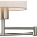 Carson 20 inch 75 watt Brushed Nickel Swingarm Sconce Wall Light