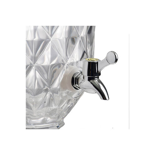 Anita Clear and Polished Silver Drink Dispenser