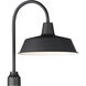Pier M 1 Light 20.25 inch Black Outdoor Post Lantern, Post Lantern