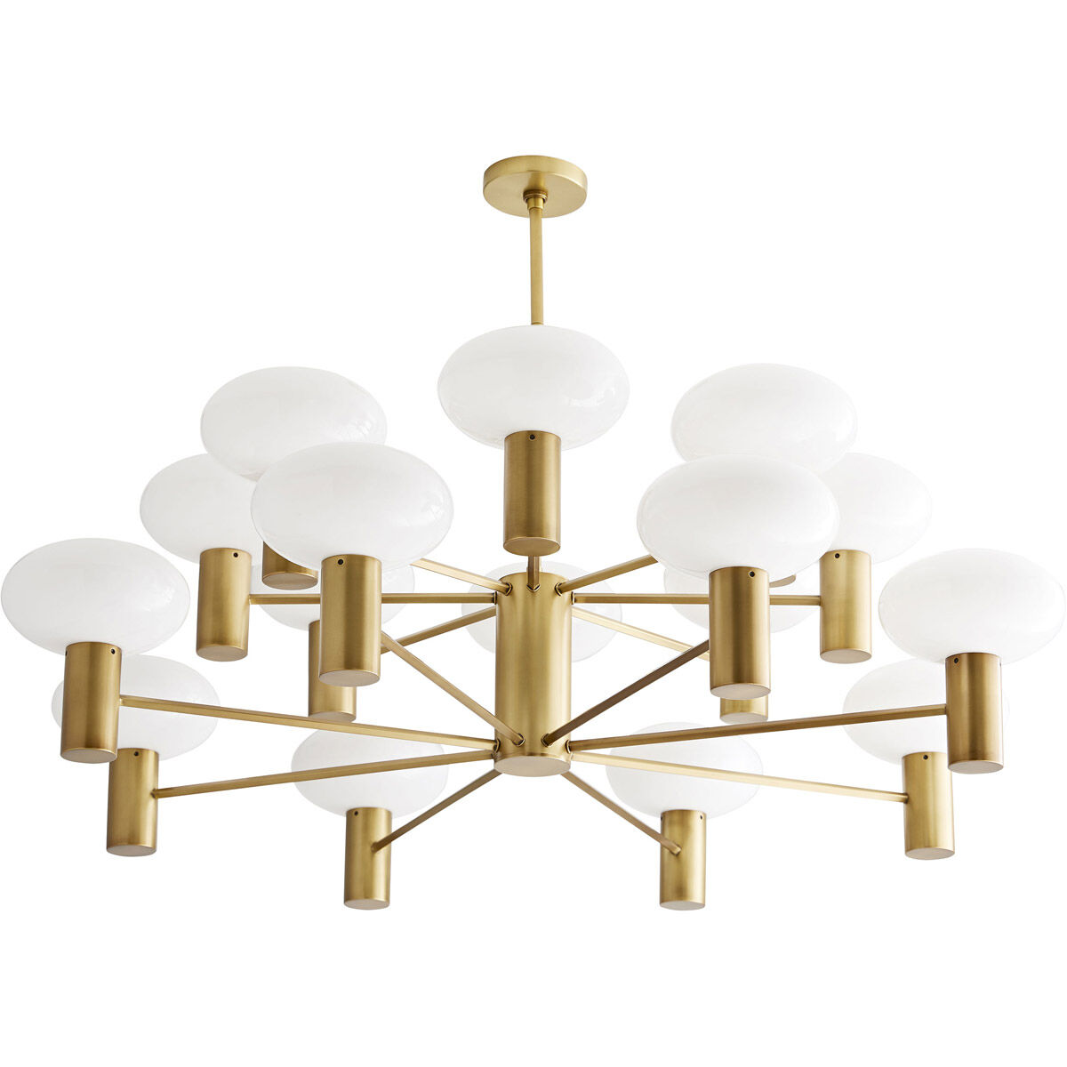 Bentley 16 Light 48 inch Antique Brass Chandelier Ceiling Light