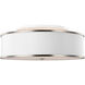 Sean Lavin Lennon 5 Light 30.25 inch Satin Nickel Semi-Flush Mount Ceiling Light, White Shantung