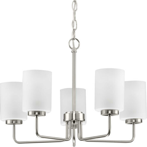 Merry 5 Light 22 inch Brushed Nickel Chandelier Ceiling Light