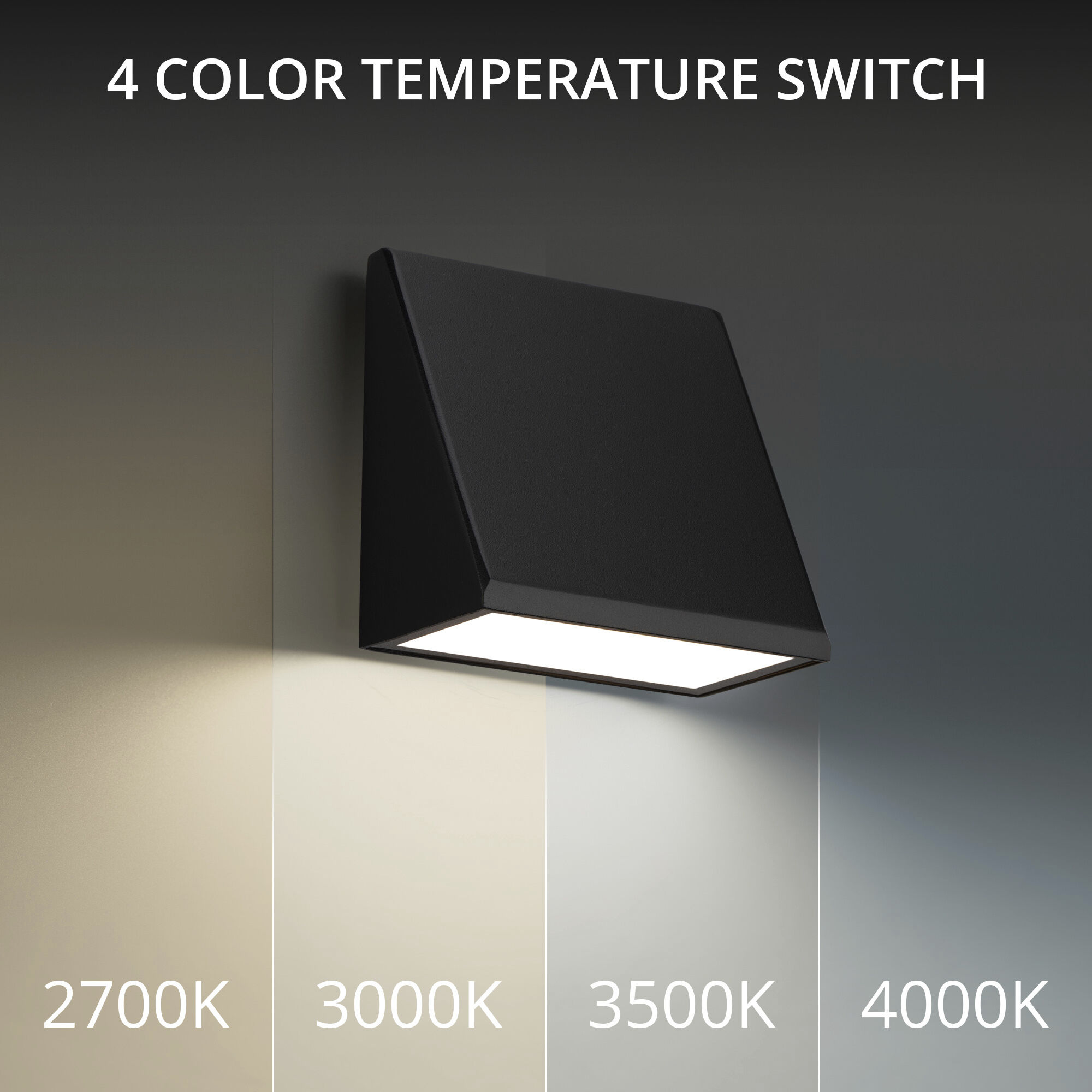 Flue 1 Light 5.5 inch Black Outdoor Wall Light in 3500K