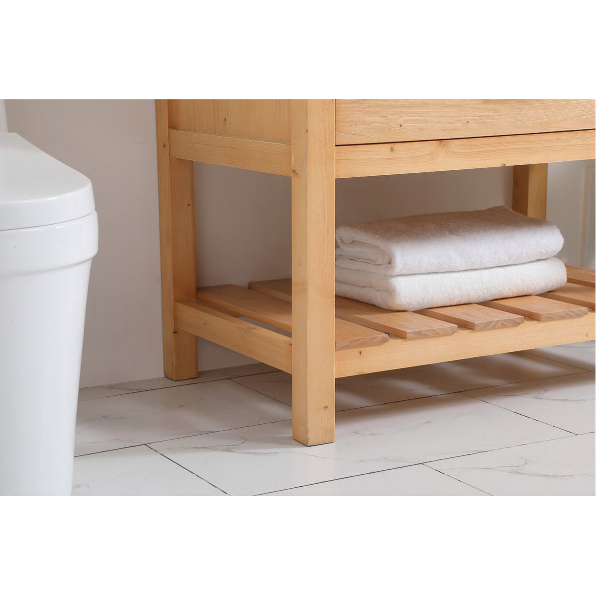 Clement 36 X 22 X 34 inch Natural Wood Bathroom Vanity Cabinet