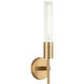 Lumière 1 Light 6.7 inch Aged Gold Brass Bath Vanity Light Wall Light