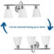 Ashford 3 Light 24 inch Polished Chrome Bath Vanity Wall Light