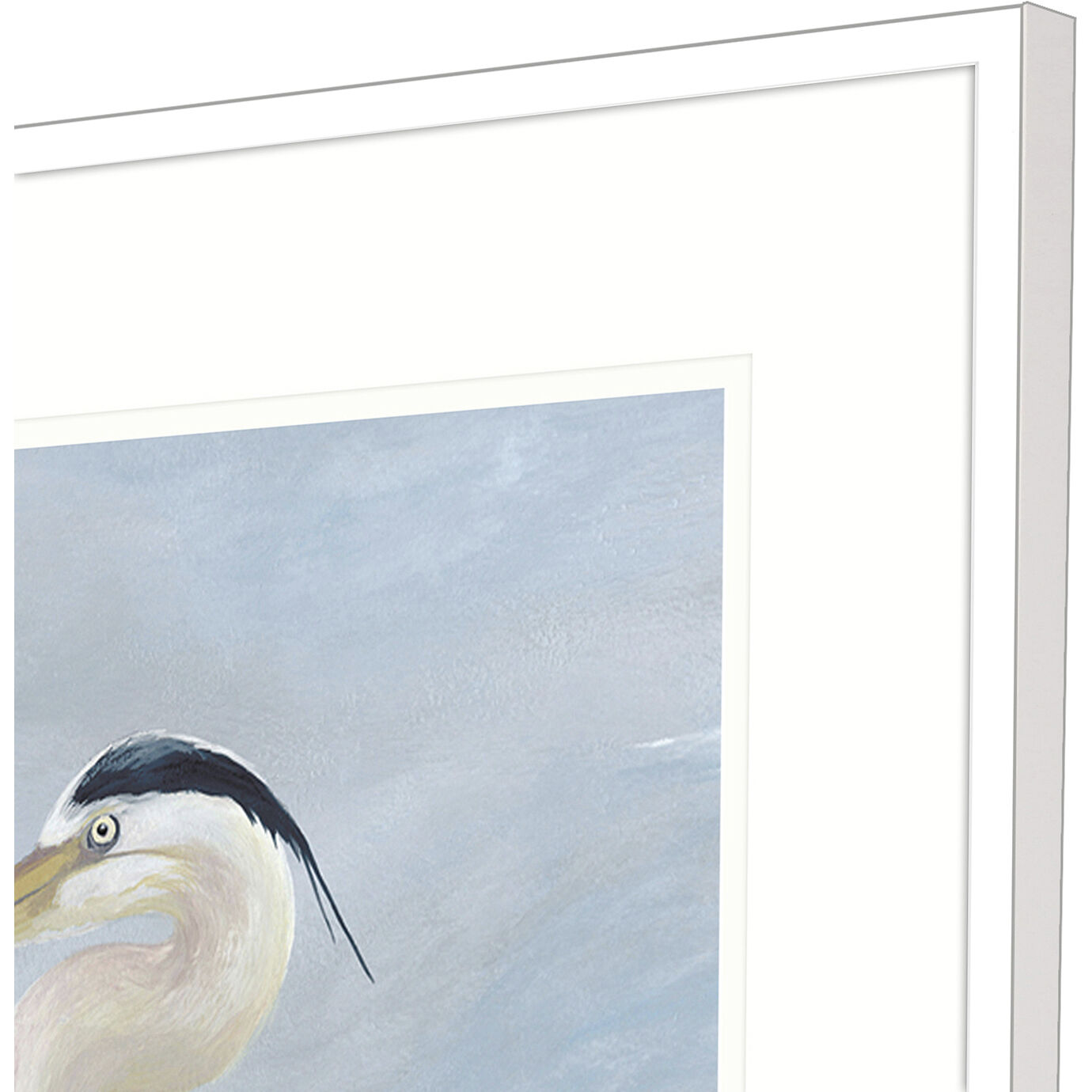 Coastal Calm Blue and White Framed Art