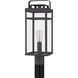 Keaton 1 Light 22 inch Mottled Black Outdoor Post Lantern, Large