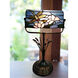Dragonfly Bankers 17 inch 60.00 watt Antique Bronze Accent Lamp Portable Light