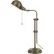 Croby 24 inch 60 watt Antique Brass Pharmacy Desk Lamp Portable Light