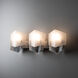 Prisma 3 Light 24.1 inch Sterling Bath Sconce Wall Light