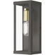Gaffney 1 Light 11 inch Bronze with Antique Gold Finish Accents Outdoor Wall Lantern, Medium