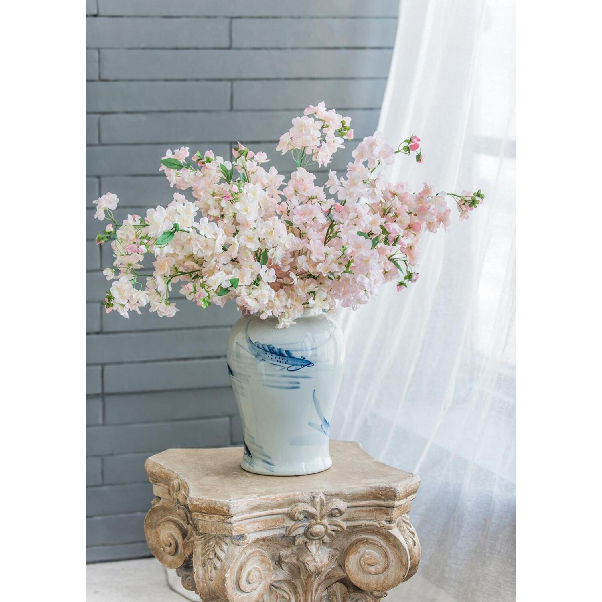 Koi 18.9 X 9.4 inch Vase