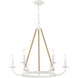 Lanton 6 Light 28 inch Sand White Chandelier Ceiling Light