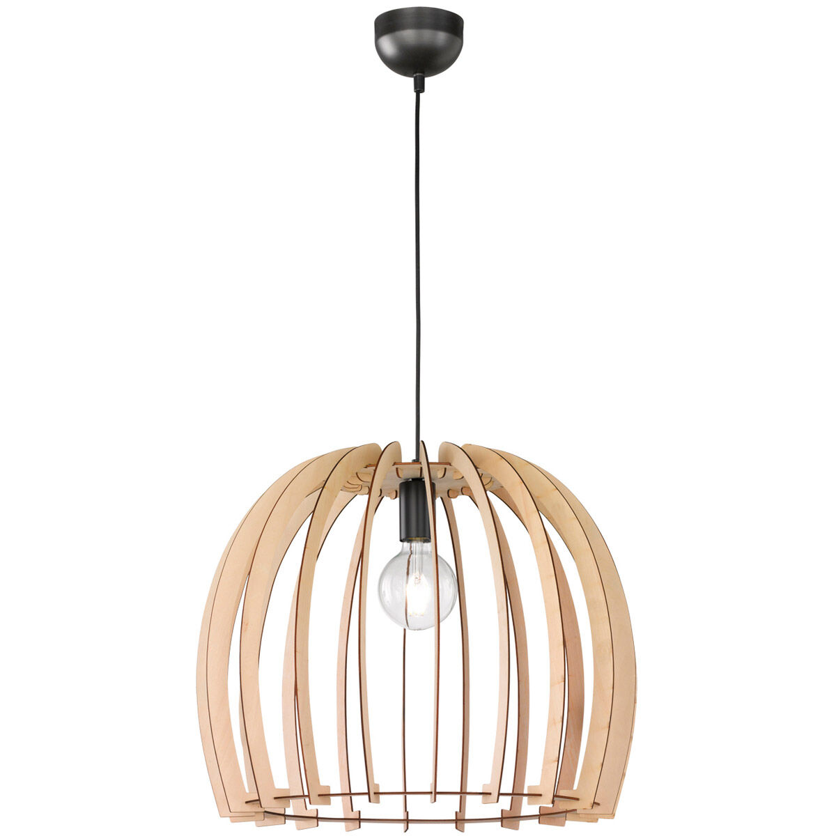 Wood 1 Light 24 inch Wood Color Pendant Ceiling Light