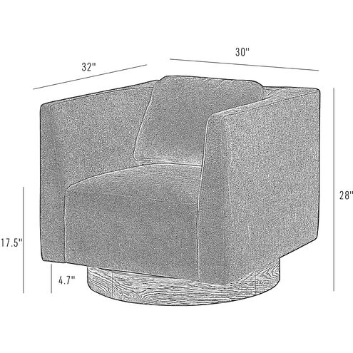 Fullerton Harvest Oak with Chocolate Accent Chair