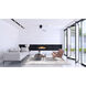 Atlas Irene-3H 60 inch Matte Black with Matte White Blades Ceiling Fan, Flush Mounted